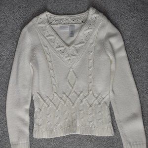 Liz Claiborne cable knit sweater